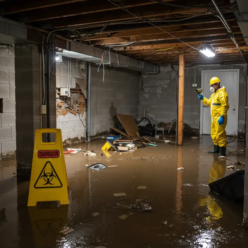 Flooded Basement Electrical Hazard in Waikoloa, HI Property
